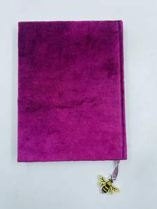 สมุดบันทึกผ้ากำมะหยี่ทำมือ ดีไซน์ดอกทานตะวัน พรีเมียม หรูหรา ปักลาย สีสันปรับแต่งได้ ขนาด A5/A6 ของขวัญสำหรับนักเรียน - Product Image 3