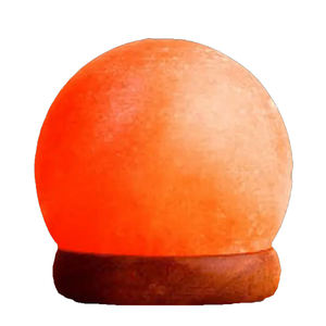 Recién llegado, lámparas de sal del Himalaya hechas a mano, forma personalizada, Base de madera, decoraciones, precio, artesanías naturales - Product Image 1