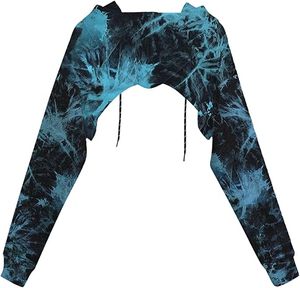 Sudadera corta con capucha para mujer con estilo 2025 | Jersey con logotipo personalizado OEM para gimnasio, fitness, ropa deportiva marcas y pedidos de moda al por mayor a granel - Product Image 2
