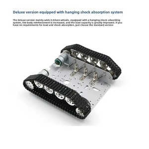 Chasis Robótico Inteligente para Coche Eléctrico al Mejor Precio, Vehículo Educativo de Metal Tipo Tanque con Motor y Codificador - Product Image 3