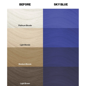 Coloration capillaire semi-permanente Crazy Color Sky Blue, végane, sans ammoniaque, couleur longue durée - Product Image 4