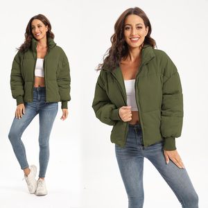 <b>Women</b> High Quality <b>Puffer</b> <b>Jacket</b> <b>Women</b> Casual Winter <b>Cropped</b> <b>Puffer</b> <b>Jacket</b> <b>Women</b> Bubble Coats Stand Collar Quick Dry Comfort - Product Image 5