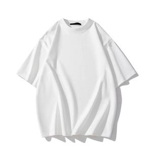 2025 New High Quality 250 GSM Tee Shirt 100% Cotton <b>Men's</b> T-shirts Street Style Heavyweight O-Neck Loose Fit T-shirts for <b>men</b> - Product Image 4