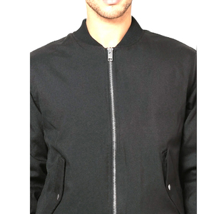 แจ็คเก็ตเบสบอลบอมเบอร์ฤดูหนาวสำหรับผู้ชาย รับทำโลโก้แบรนด์ส่วนตัว แบบเรียบง่าย มีฮู้ด กันลม กันน้ำ สไตล์ไฮสตรีท ไซส์ใหญ่ - Product Image 6