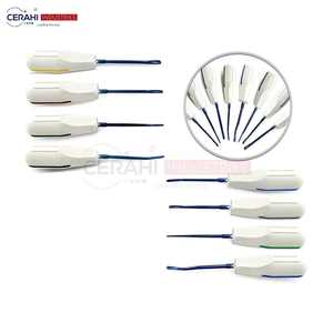 Juego de elevadores de raíz de luxación de 8 piezas, Kit de Instrumentos dentales manuales reutilizables, extracción de dientes, cirugía oral, Cerahi de acero para dentistas - Product Image 5