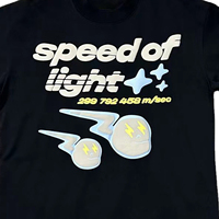 T-shirt streetwear personnalisé pour homme, 100 % coton, motif uni, logo imprimé en relief, coupe classique pour activités de plein air