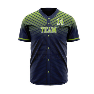 Uniforme de béisbol transpirable de nuevo diseño único clásico último de alta calidad al por mayor 100% poliéster uniforme de béisbol al por mayor - Product Image 3