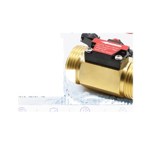 Capteur de débit d'eau à effet Hall en cuivre Sea Senjiang Zj B5, filetage G3/4, 1-30 L/min, pour chauffe-eau et machines à eau pure - Product Image 1