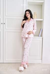 Vêtements de maternité en soie perlée de haute qualité Price-B728 de gros absorbant la sueur cool et confortable - Product Image 6