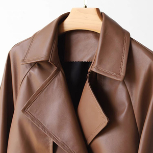 แจ็กเก็ตหนังมอเตอร์ไซค์สำหรับผู้หญิงแจ็กเก็ตหนังสไตล์ใหม่สำหรับฤดูหนาว - Product Image 3