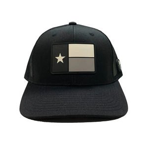 Vente en gros de haute qualité Logo en caoutchouc personnalisé Couleur noire Style Hiphop Dos en maille Coton/Tissu en maille Casquette de camionneur au Vietnam Usine - Product Image 1