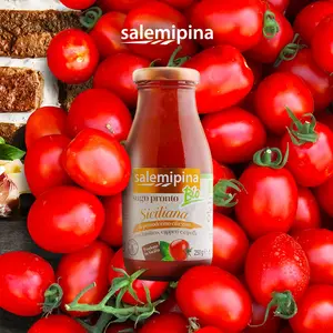100% Italiaanse Topkwaliteit Biologische Klaar Voor Gebruik Cherry Tomatensauzen Siciliana 250 G