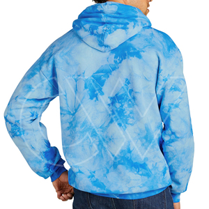 เสื้อมีฮู้ดแบบสวมหัวย้อมสีมัดย้อมปรับแต่งได้สำหรับผู้ชายผ้าฟลีซผ้าฝ้ายโพลีเอสเตอร์ฤดูหนาวคอเสื้อมีฮู้ด3D - Product Image 2