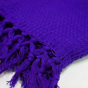 Mantas de algodón texturizado con tejidos sin enganches como Waffle Jacquard Leno y espiga en tamaños y tonos personalizados - Product Image 1