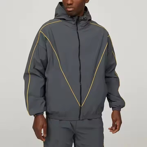 Survêtement en nylon surdimensionné de haute qualité Ensemble veste et jogging sur mesure Survêtements imperméables réfléchissants - Product Image 2