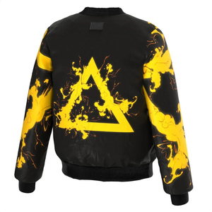 New 2026 Men Digital Printing Winter Bomber <b>Jacket</b> Canvas Nylon <b>Waterproof</b> <b>Thin</b> Front Eco-Friendly Wholesale - Product Image 3