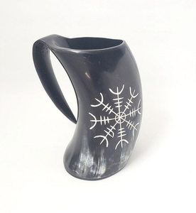 Taza para Beber de Cuerno de Búfalo, Técnica Pulida, Ecológica, Tamaño Grande, Estilo Náutico Moderno por glowin fashion - Product Image 4