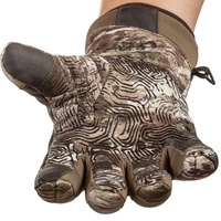 Nuevo último diseño Camo Hombres Tiro con arco Pesca Fleece Camuflaje Guantes de caza con diseño de dedo por Usa
