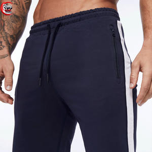 กางเกงกีฬาขาสั้นผ้าคอตตอนสำหรับผู้ชายกางเกงขาสั้นสำหรับใส่ไปยิมวิ่งเล่นยิมฟิตเนสเอวยางยืดแห้งเร็วแบบกำหนดเองโลโก้100% - Product Image 4