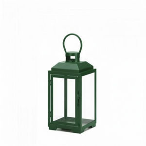 Lanterne en métal vert olive au design moderne, porte-bougie, écologique, décoration de Noël pour la maison, intérieur/extérieur, suspendue ou à poser sur table - Product Image 1