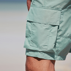 Offre Spéciale vêtements pour hommes Cargo Shorts grande taille confortable multi-poches vêtements d'été Shorts en coton avec cordon de serrage déchets - Product Image 5