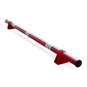 Barrera de Estacionamiento de Policarbonato Roja de 200 x 13 cm y 70 mm, Barrera de Estacionamiento Premium - Product Image 1