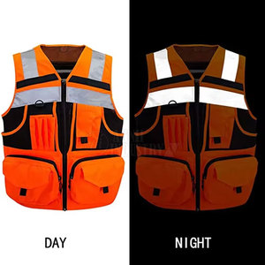 Chaleco de Seguridad de Talla Grande al por Mayor para Uso en Exteriores, Alta Calidad, Precio Razonable, 100% Poliéster, Ligero y Transpirable, Hecho en Pakistán - Product Image 5