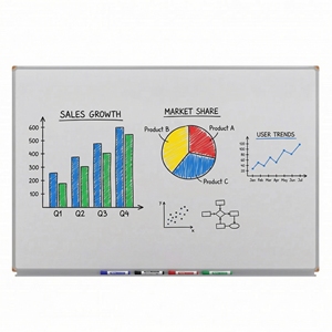 Top Quality <b>Magnetic</b> Enamel Whiteboard Aluminum <b>Frame</b> Wall Mount for Office School Wholesale - Product Image 3