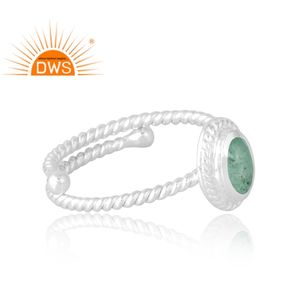 Anillo de piedras preciosas de cuarzo de fresa verde Natural de Plata de Ley 925 más vendido, joyería para mujer, regalo para ella - Product Image 4