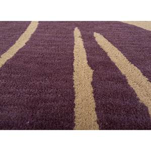 Handmade Linear Gold Wool <b>Rug</b> Ptwl-394 with Abstract <b>Boho</b> Design for Home Bed Room Hallway Use Rectangular Room Carpet - Product Image 3