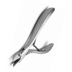 Outil de soins de beauté de manucure à poignée simple incurvée en acier inoxydable robuste pour ongles incarnés et doigts pour bébés - Product Image 5