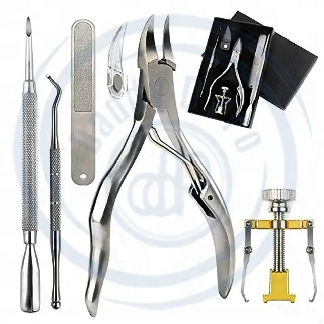 Set Manicure professionale coltello per Pedicure Toe tagliaunghie Kit per la rimozione della pelle morta della cuticola Set di strumenti per la cura dei piedi in acciaio inossidabile