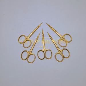 Ciseaux à plasma dorés de haute qualité, nouveau produit, pour sourcils, en acier inoxydable, avec votre propre logo et couleur personnalisés, instrument de beauté - Product Image 4