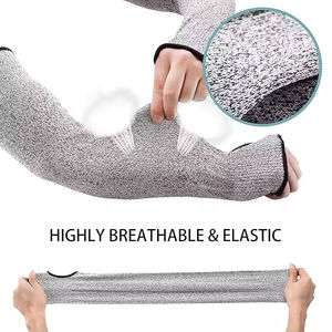 Manches résistantes aux coupures avec protecteur de bras de <span class=keywords><strong>pouce</strong></span> avec manches anti-coupure allongées pour femmes hommes - Product Image 2