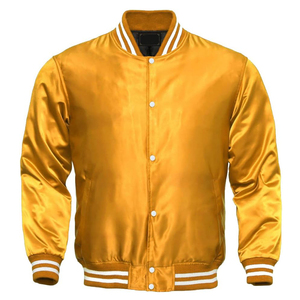 Veste d'hiver vintage pour homme sur mesure, imperméable, décontractée, style varsity, coupe-vent, veste en satin, coton, cuir, veste de baseball - Product Image 1