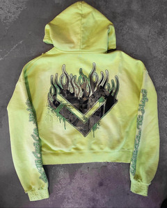 Logotipo gratis French Terry 450gsm Hoddie Pullover bordado personalizado 500 Gsm Heavyweight 100% algodón pesado Sudadera con capucha de gran tamaño para hombres - Product Image 4