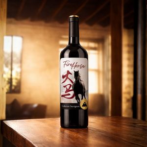 Fire Horse - Vino Rosso Invecchiato in Quercia |   100% Cabernet Sauvignon 13% ABV 750ml |   Vino Rosso Spagnolo Invecchiato 4 Mesi in Botti di Quercia - Product Image 2