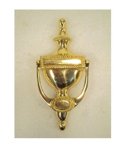 Aldaba de puerta con revestimiento marrón de diseño contemporáneo de metal estándar para aldaba de puerta de hogar y oficina - Product Image 6