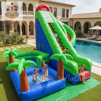 NOVA Grand toboggan aquatique gonflable durable de haute qualité en PVC pour parcs d'aventure et parcs sportifs, utilisation en extérieur