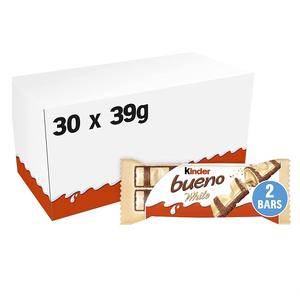 Barras de chocolate Kinder Bueno con oblea crujiente y crema de avellanas, un snack premium al mejor precio. - Product Image 2
