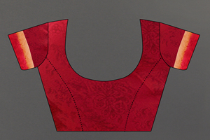 Blouse de sari en georgette imprimée sur mesure, élégante et faite à la main, pour femme, fluide et légère, style indien pakistanais, idéale pour les fêtes et occasions formelles, vente en gros - Product Image 6