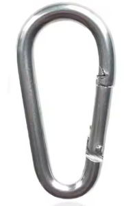 Harga pabrik kualitas tinggi pir berbentuk kait jepret tugas berat klip <span class=keywords><strong>Carabiner</strong></span> DIN5299B baja anti karat 304/316 kait jepret musim semi - Product Image 2