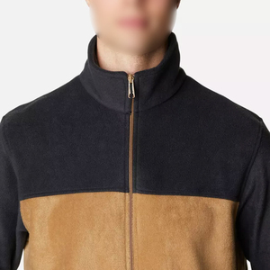 Logo personnalisé couleur unie veste d'hiver fermeture éclair ample capuche surdimensionné à manches longues Sherpa manteau d'hiver polaire veste pour hommes - Product Image 6