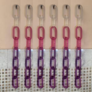 Adorable Decoración de Pared Art Deco, Eslabones de Cadena de Resina para Ramadán, Decoración Colgante para Pared de Sala de Estar - Product Image 1