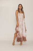 Robe longue tie-dye à motif uni, design élégant, marque privée OEM, en vente par des exportateurs indiens