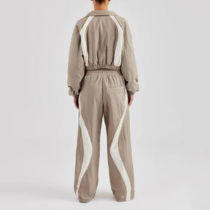 Chándal cortavientos de nailon de alta calidad para mujer, chaqueta de entrenamiento para hombre y mujer, logotipo personalizado, logotipo holgado personalizado - Product Image 5