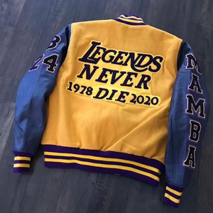 OEM personalizado de invierno Vintage DE LA ESCUELA DE LA Universidad de los hombres chaqueta de lana al por mayor de talla grande chaqueta universitaria de la calle principal para los hombres para - Product Image 4