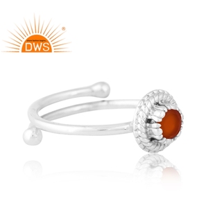 Handmade Design 925 Silver Natural Carnelian Gemstone Ring Custom Jewelry <b>For</b> Women <b>Gift</b> <b>For</b> <b>Her</b> - Product Image 4