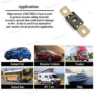 ชิ้นส่วนปตท. 80โวลต์ยานยนต์กลอนลงฟิวส์40A-500A เมกะฟิวส์500A - Product Image 4