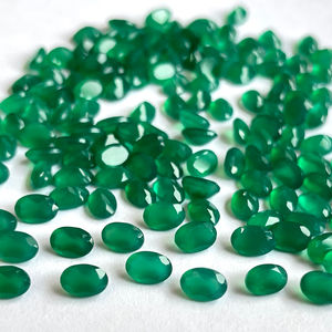 ธรรมชาติสีเขียวนิล3X5มิลลิเมตรถึง10X12มิลลิเมตรรูปไข่ตัดหลวมสีเขียวนิลด้านคุณภาพ-หลวมสีเขียวนิลด้านคุณภาพ - Product Image 1